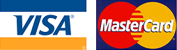 We accept Visa and MasterCard